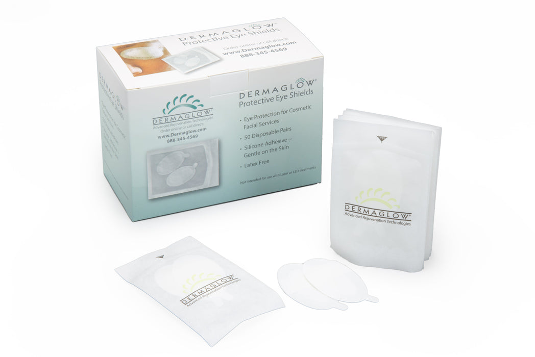 Dermaglow Protective Eye Shields For Facial Procedures (Starter pack 25 Pairs)