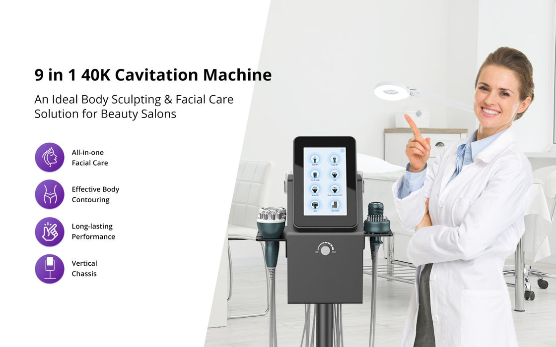 9-In-1 Ultrasonic Cavitation Machine For Body Contouring & Facial Care -  MF-77K2S