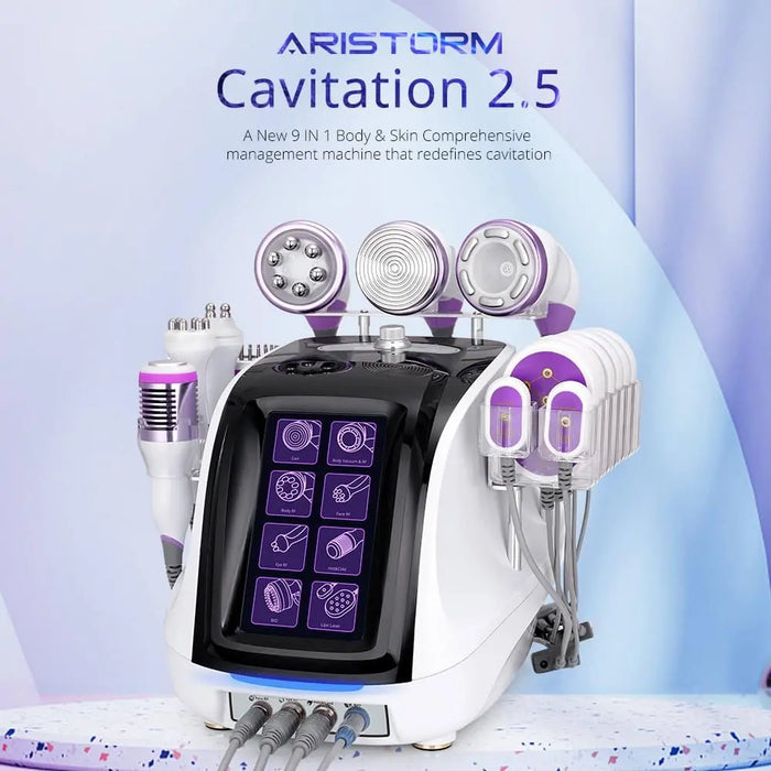 ARISTORM 9-In-1 40K Cavitation Machine For Body & Face Care - LS-78D2MAXSB